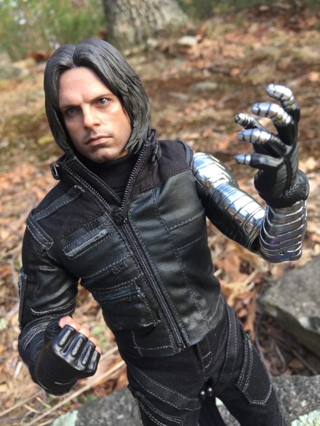 Hot Toys MMS351 Civil War Winter Soldier Figure with Alternate Hands