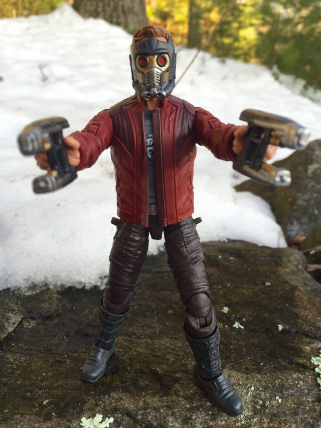 Star-Lord Marvel Legends Figure Holding Quad Blasters Guns