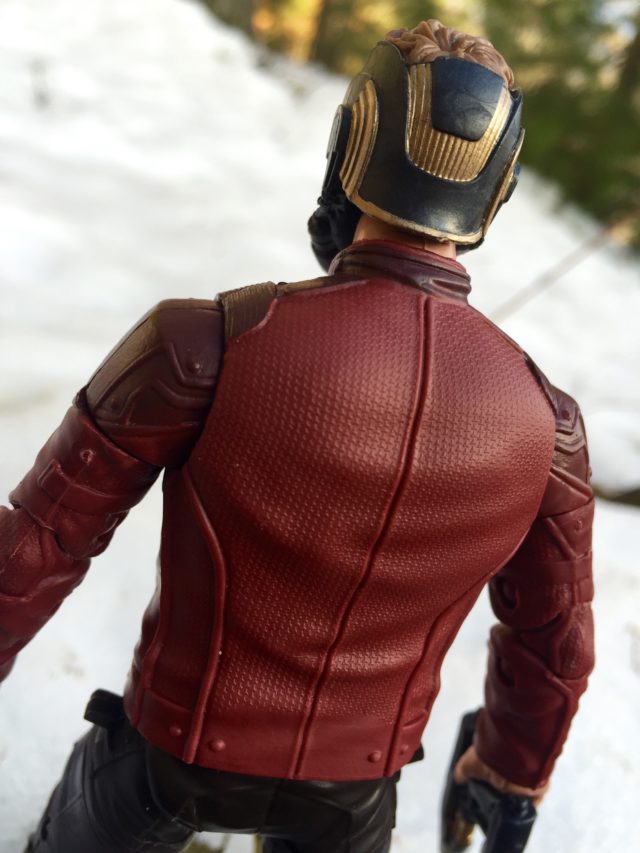 Close-Up on Texture on Marvel Legends Star-Lord Figure's Jacket