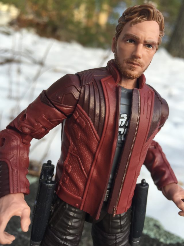 Close-Up of Marvel Legends Star-Lord Figure Chris Pratt Head