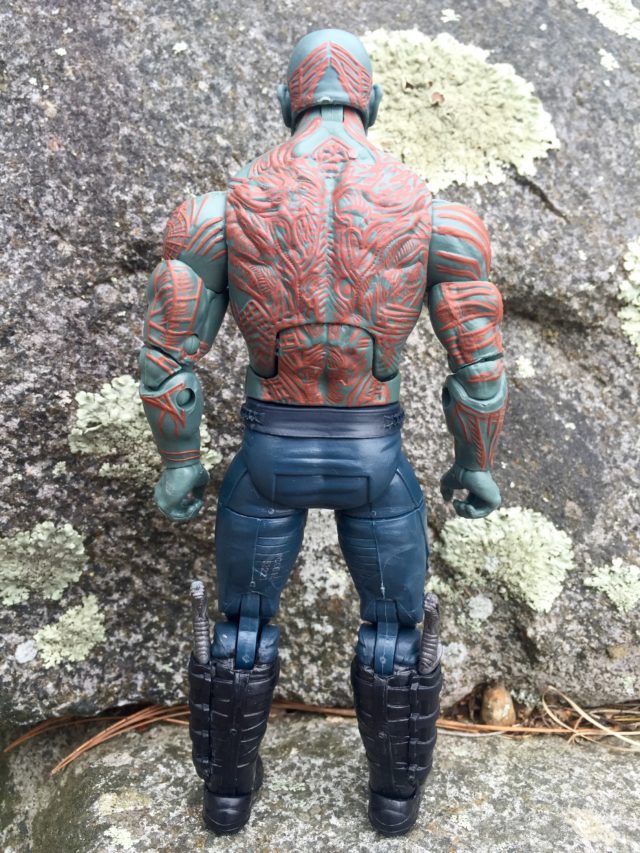 Back of Marvel Legends 6" Drax Figure GOTG 2