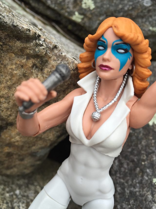 Close-Up of Marvel Legends Dazzler Head Sculpt