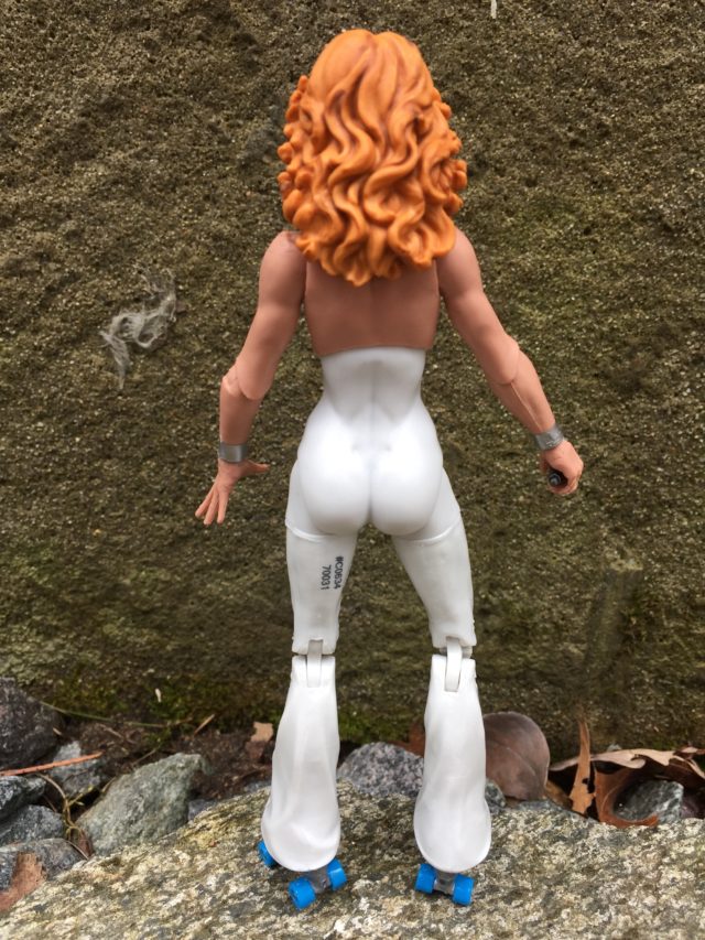 Back of Marvel Legends X-Men Dazzler 6" Figure