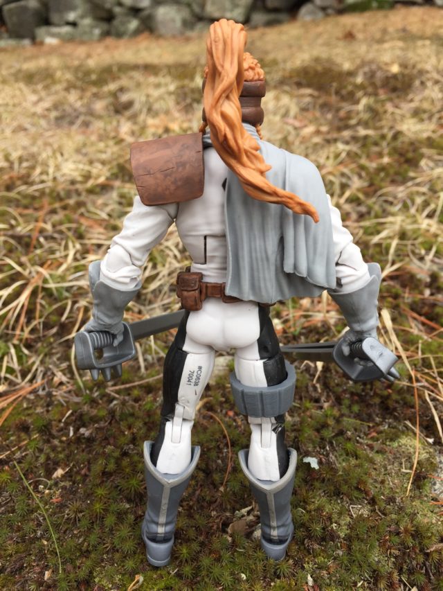 Back of Marvel Legends Warlock Series Shatterstar Action Figure