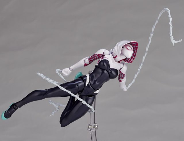Kaiyodo Spider-Gwen Revoltech Figure Web Swinging