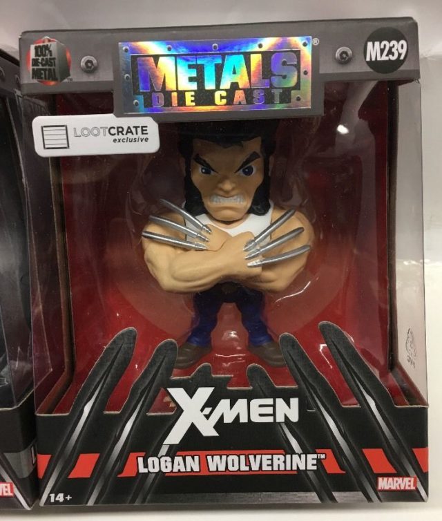 LootCrate Exclusive Jada Metals Wolverine Figure Packaged