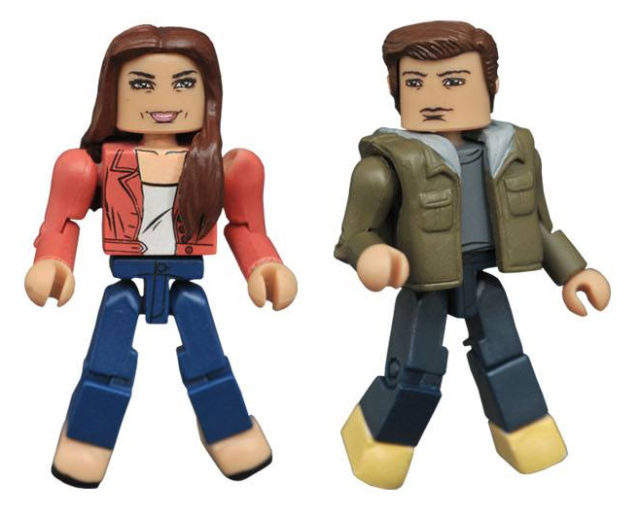 Marvel Minimates Spider-Man Homecoming Aunt May and Peter Parker Figures