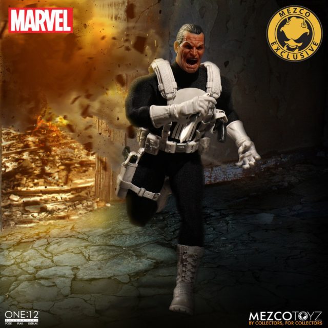 Mezco Marvel ONE 12 Collective Classic Punisher Figure Running