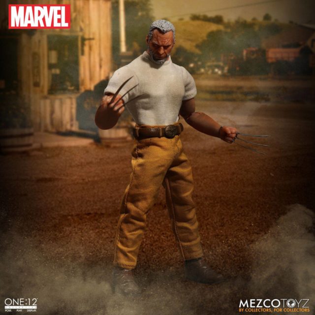 Mezco Marvel One 12 Collective Old Man Logan with Jacket Off