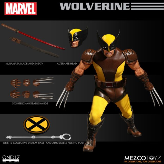 Mezco ONE 12 Collective Wolverine Figure and Accessories