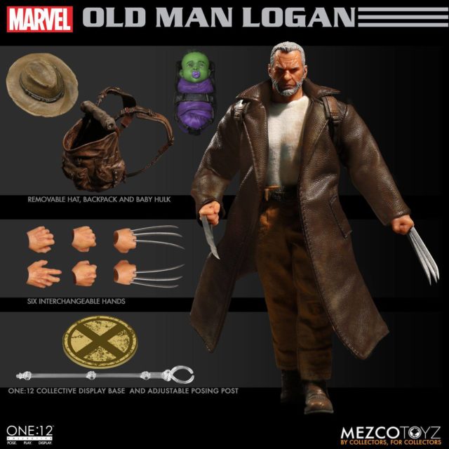 Mezco Toyz Old Man Logan ONE 12 Collective Figure and Accessories