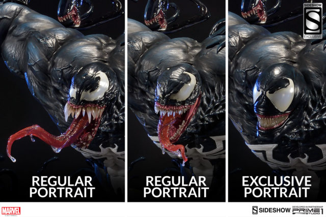 Prime 1 Studio Venom Heads Comparison Photo