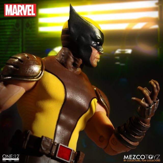 Side View of Mezco Wolverine ONE 12 Collective Figure