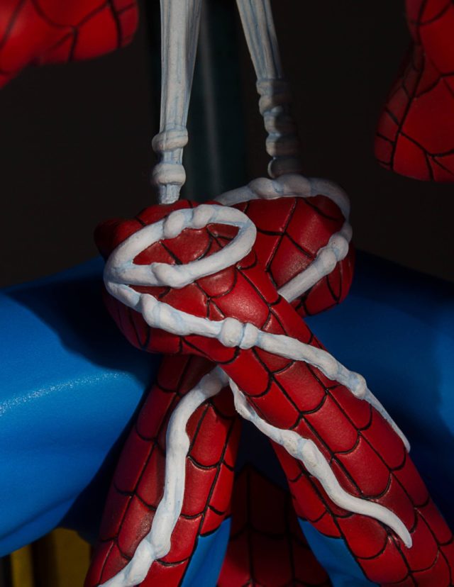 Webbing Detail on Hands of Spider-Man Gentle Giant Collectors Gallery Statue