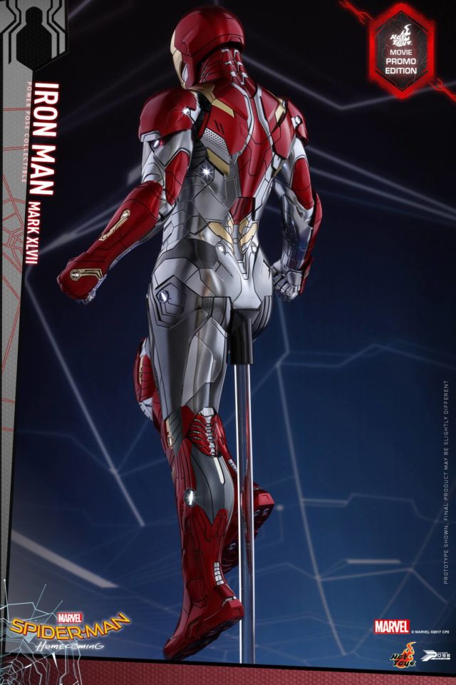 Back of Hot Toys Movie Promo Homecoming Iron Man PPS Figure