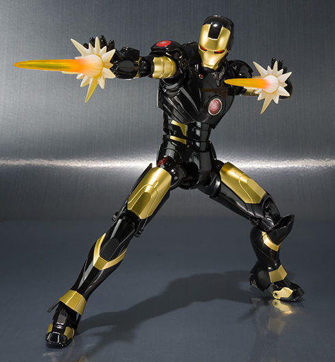 black iron man figure