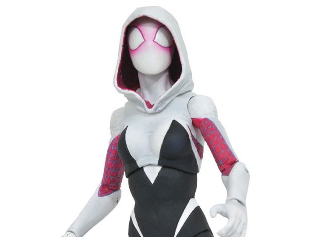 Close-Up of Marvel Select Spider-Gwen Action Figure