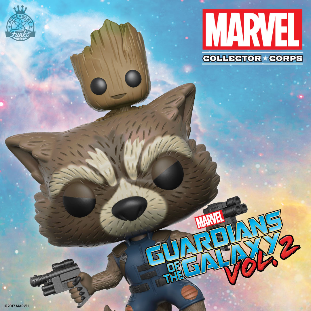 Funko POP! Marvel Collector Corps Vinyl Figures - GROOT & ROCKET...