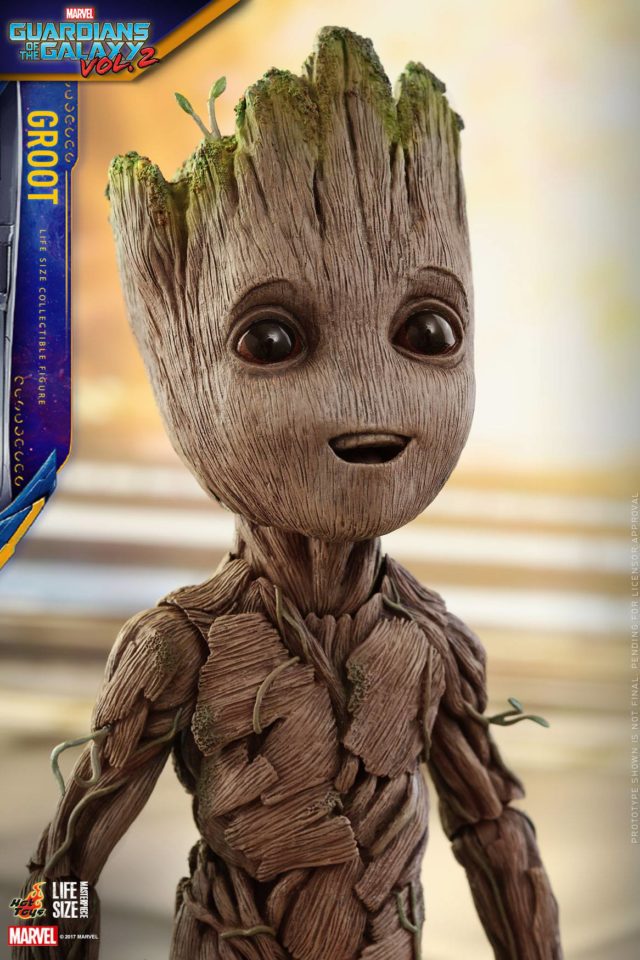 Guardians of the Galaxy Vol. 2 Groot Hot Toys Life Size Figure Close-Up