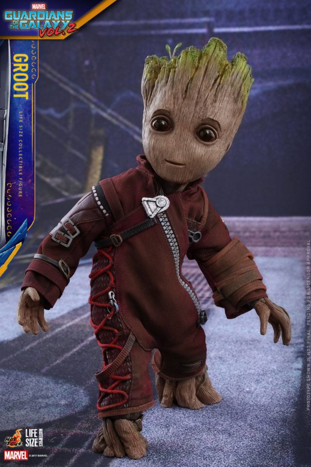 Hot Toys Baby Groot Life Size Masterpiece Figure in Ravagers Outfit