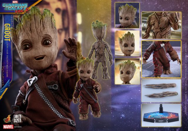 Hot Toys Life Size Groot Figure and Accessories