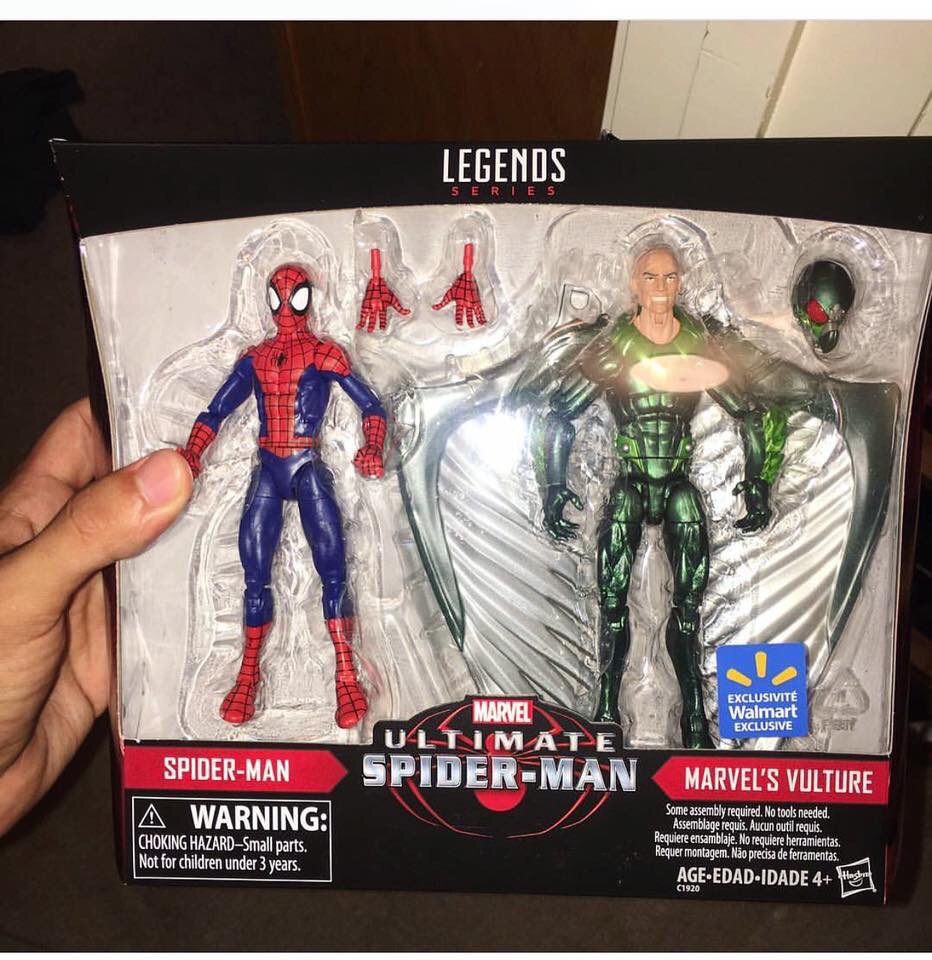 marvel legends spider man and vulture