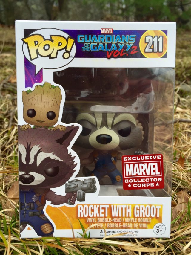 Funko POP Rocket with Groot Vinyl Figure Exclusive