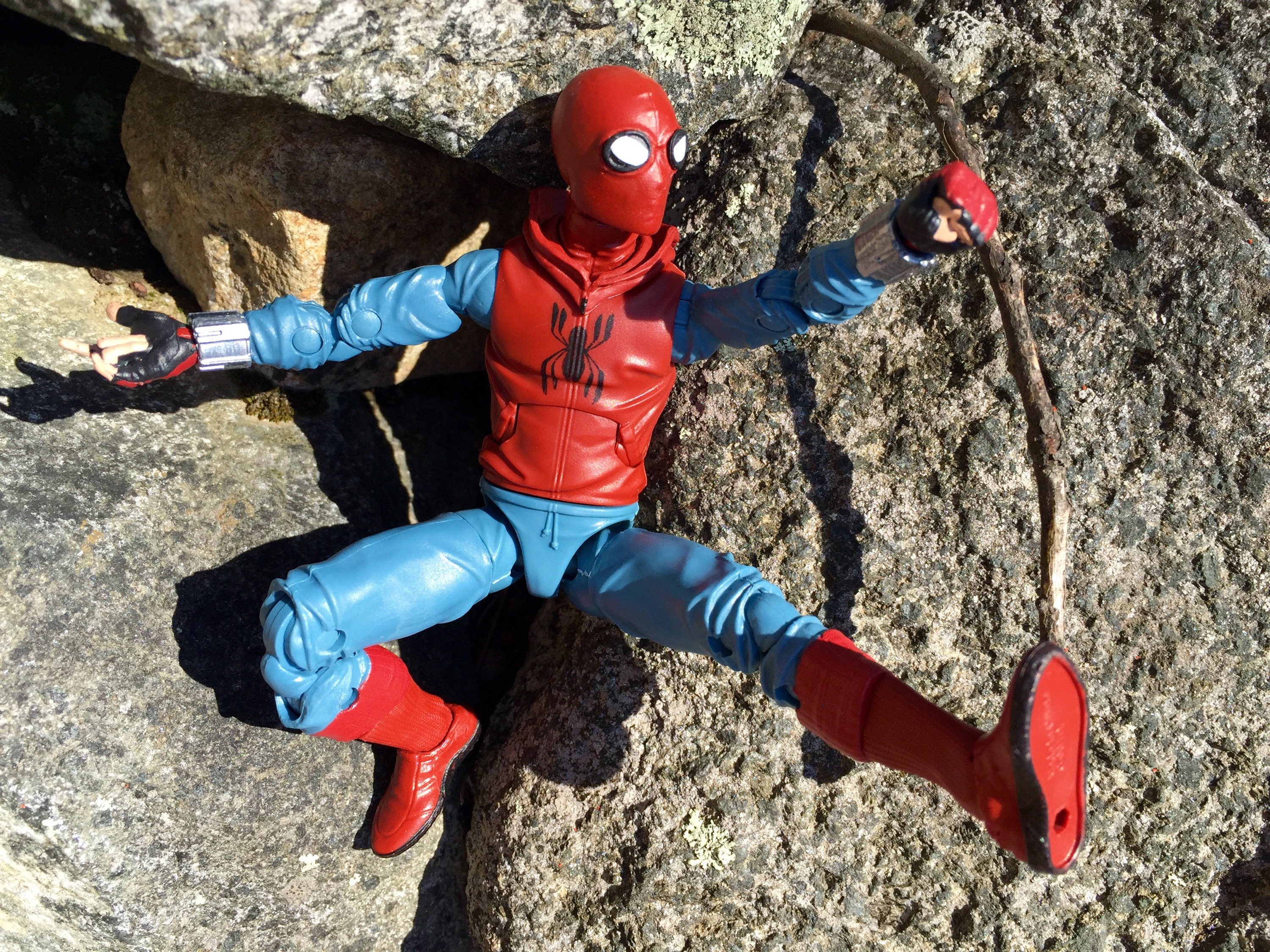 marvel legends spider man homecoming homemade suit