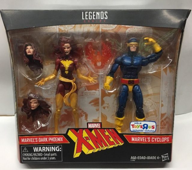 Marvel Legends Dark Phoenix and Cyclops Two-Pack Packaged Production Sample