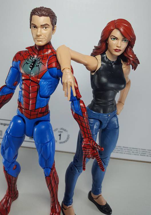 marvel legends spiderman and mary jane 2 pack