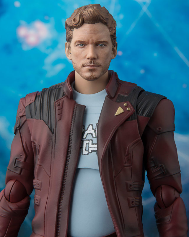 SH Figuarts Star-Lord Six Inch Figure Chris Pratt Likeness Unmasked