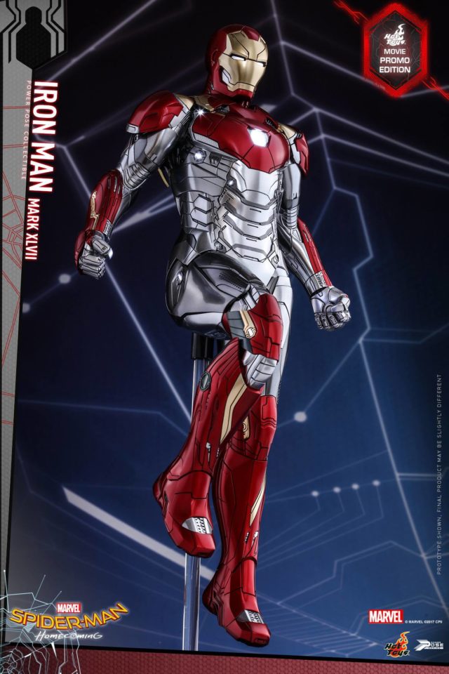 Spider-Man Homecoming Hot Toys Iron Man Mark XLVII Sixth Scale Figure