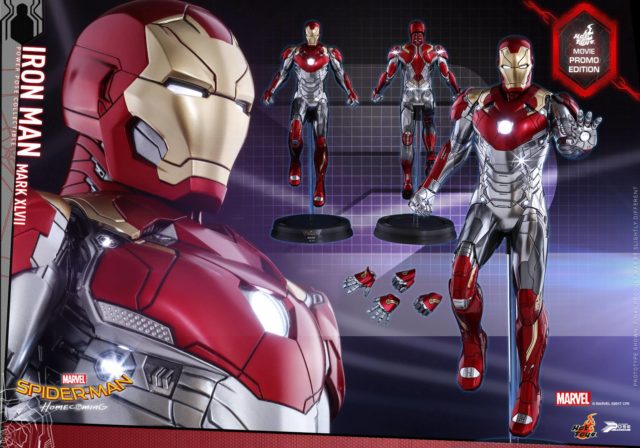 Spider-Man Homecoming Iron Man Movie Promo Edition Hot Toys LED Lights