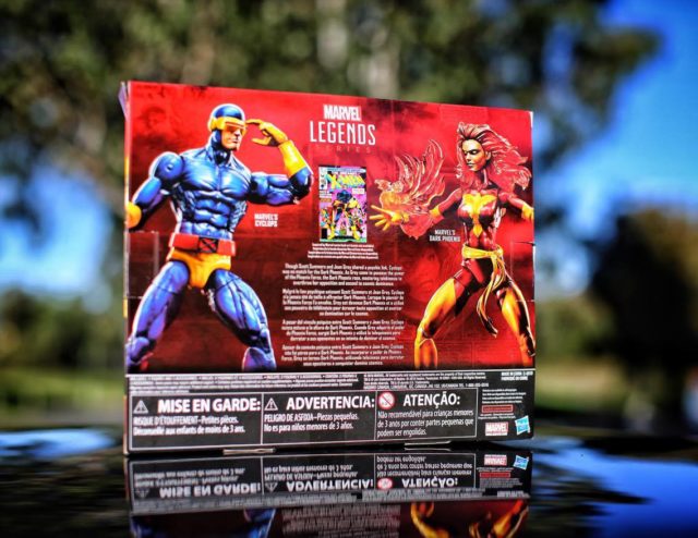 Box Back Cyclops Dark Phoenix Marvel Legends Two Pack