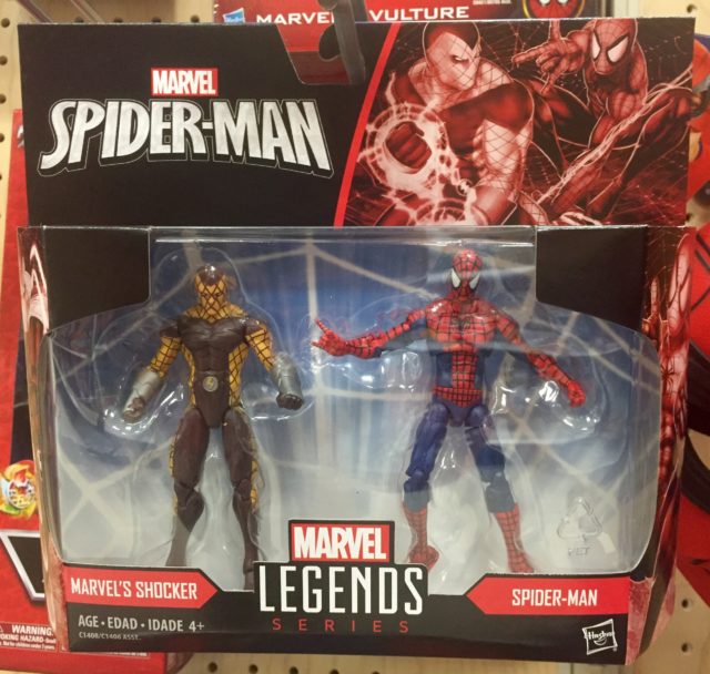 Marvel Legends Spider-Man vs. Shocker Two-Pack Packaged