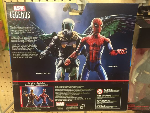 Packaging Back Vulture vs. Spider-Man Homecoming Marvel Legends Two Pack