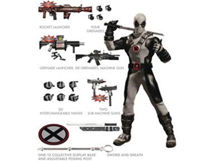 Mezco Toyz Collective One12 X-Force Deadpool PX Action Figure Previews Exclusive 
