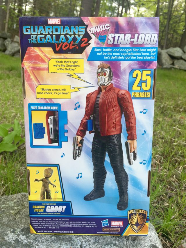 Marvel Titan Hero Music Mix Star-Lord Box Back