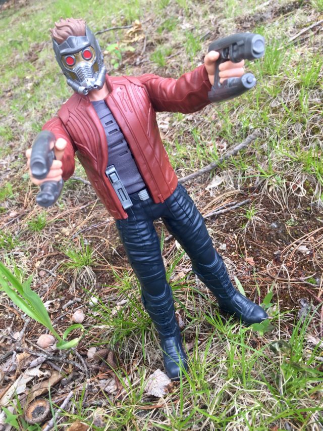 Guardians of the Galaxy Vol. 2 Titan Hero Star-LorClose-Up of Star Lord Music Mix Hasbro Figured Figure