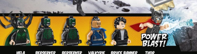 LEGO Thor Ragnarok Minifigures Hela Bruce Banner Valkyrie