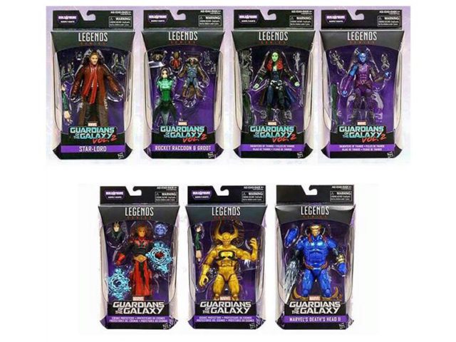 Marvel Legends Guardians of the Galaxy Wave 2 Figures Packaged