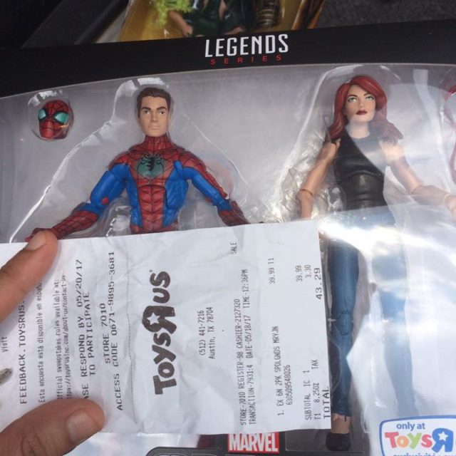 Marvel Legends Mary Jane Spider-Man Pack Out in Texas