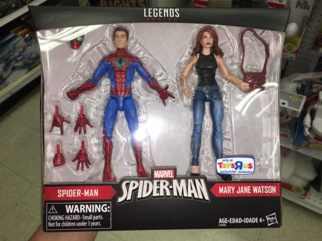 Marvel Legends Spider-Man MJ Figures Toys R Us Exclusive Set