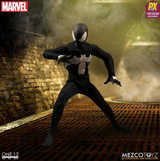 mezco symbiote spider man