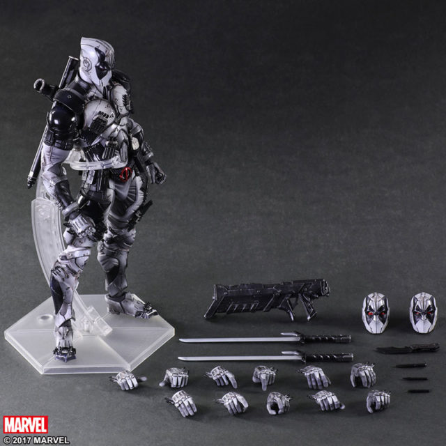 Play Arts Kai X-Force Deadpool Figure and Accessories