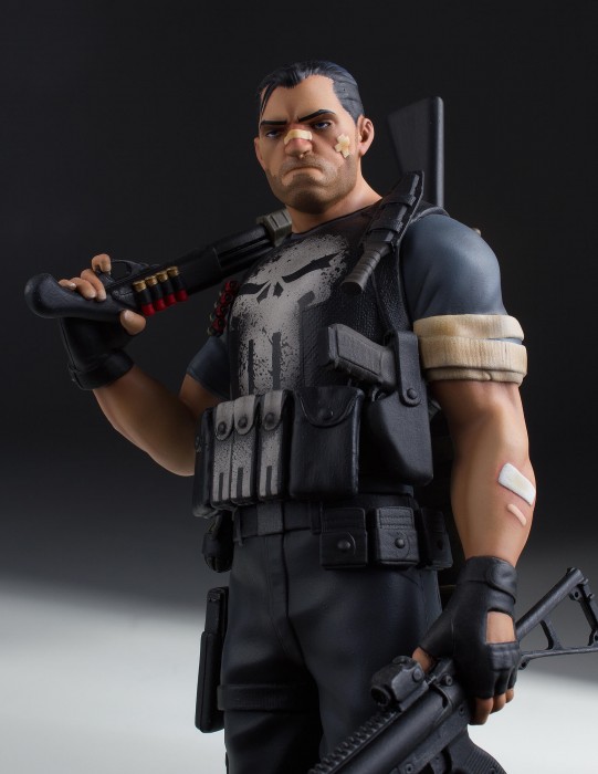 Close-Up of Marvel Collector Gallery The Punisher 10 Inch Statue