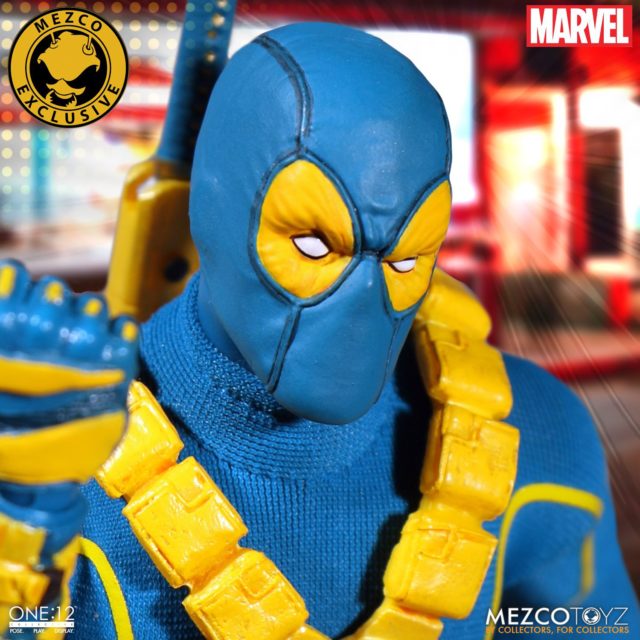 Close-Up of ONE 12 Collective SDCC Deadpool X-Men Variant Head