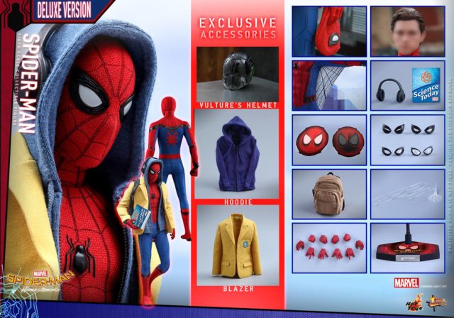 Hot Toys Spider-Man Homecoming Deluxe Figure and Accessories