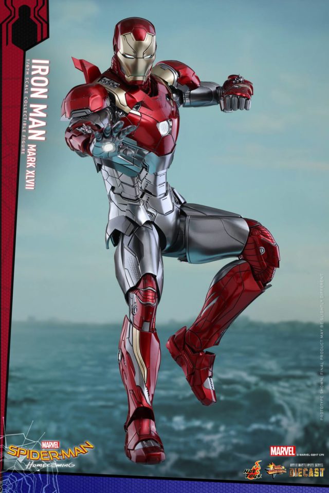 Hot Toys Spider-Man Homecoming Iron Man Mark XLVII Die-Cast MMS Figure