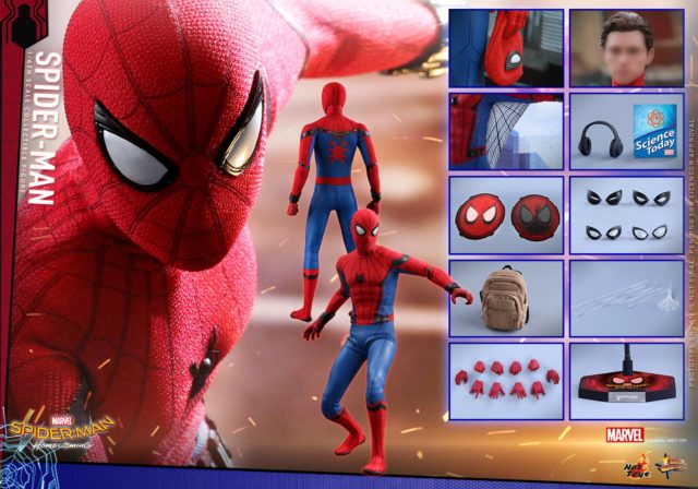 Hot Toys Spider-Man Homecoming Sixth Scale Figure and Accessories